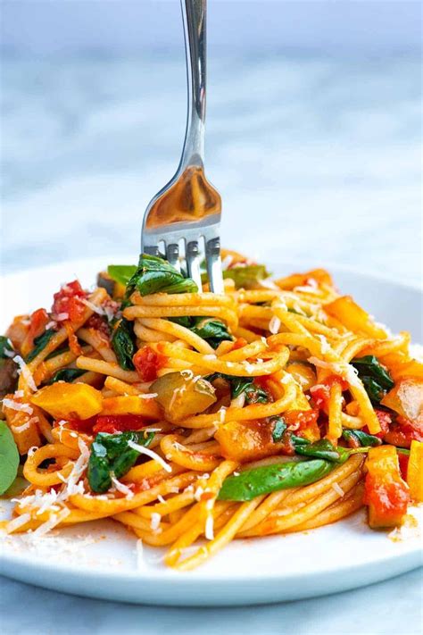 Fresh Vegetable Spaghetti Recipe