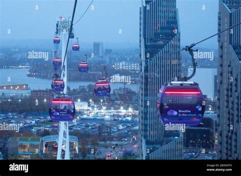 London Cable Car Also Known As Ifs Cloud Cable Car Operates Across