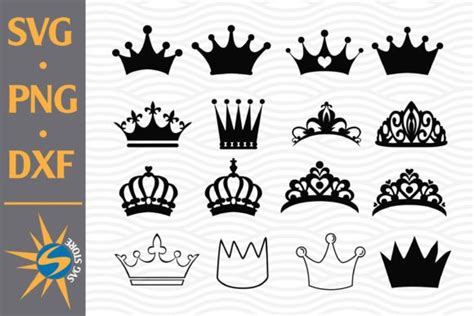 Black Silhouette Princess Crown