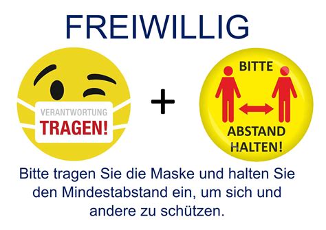 Freiwillig Maske Tragen Und Abstand Halten Heilig Kreuz Heek