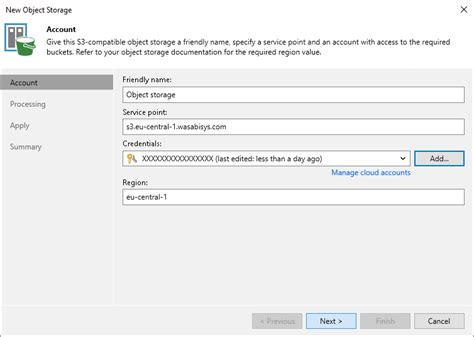 Step Specify Account Settings User Guide For Vmware Vsphere