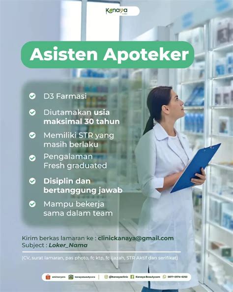 Info Loker Perawat Dan Apoteker Klinik Kecantikan Di Bandung Untuk D