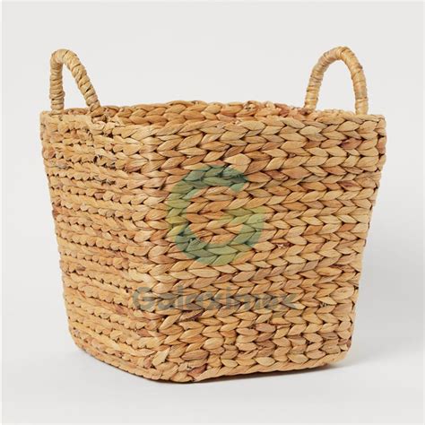 Natural Water Hyacinth Storage Basket Galaximex