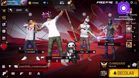 Free Fire Ao Vivo Cs Rank Rein Ciobora Pegar Mestre Supra Wara