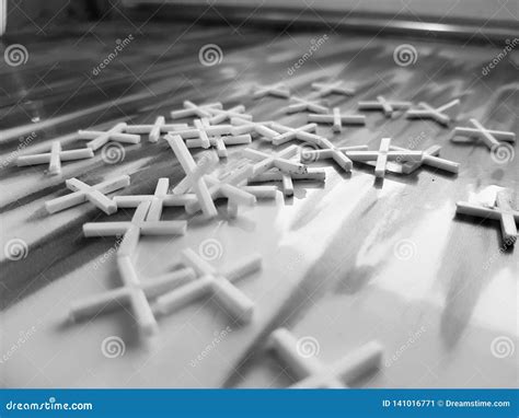 Crosses For Laying Tiles On The Tile Floor Stock Image Image Of