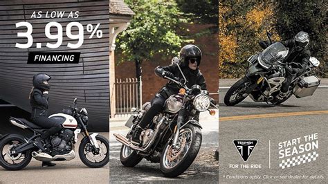 Triumph Start The Season Sales Event Promotion At D And D Cycles