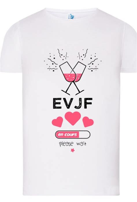 T Shirt Femme Evjf En Cours Eg Mariages Cr Ations