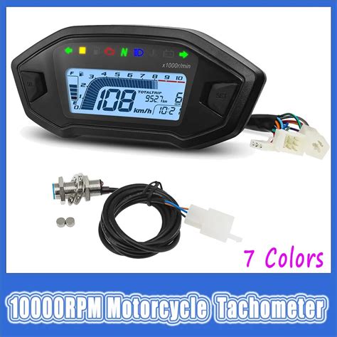 Universal Motocicleta Veloc Metro Digital Tac Metro Od Metro Painel 7