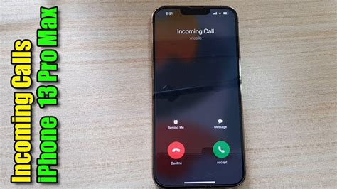 Incoming Call On The Iphone Pro Max With Reflection Ringtone Sound