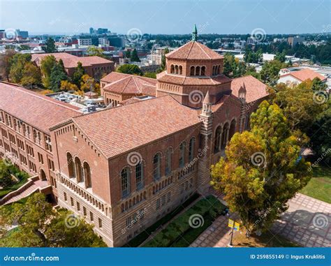 Aerial View Of The Royce Hall At The University Of California Los