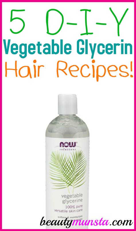 Vegetable Glycerin Recipes For Hair Beautymunsta Free Natural