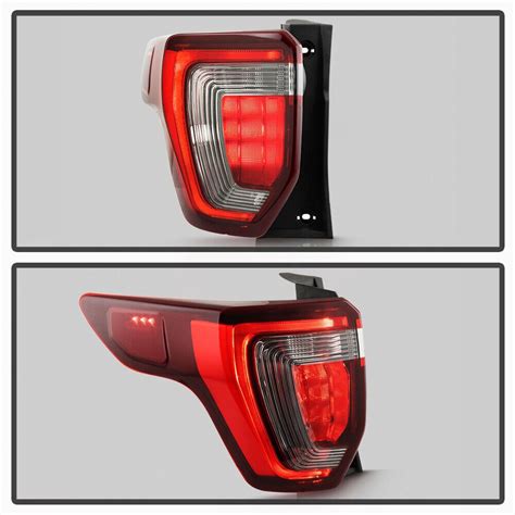 Spyder 2016 2019 Ford Explorer Sport Black Out Lens LED Tail Lights