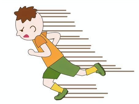 Free Vectors | Illustration of a man running at high speed, with lines