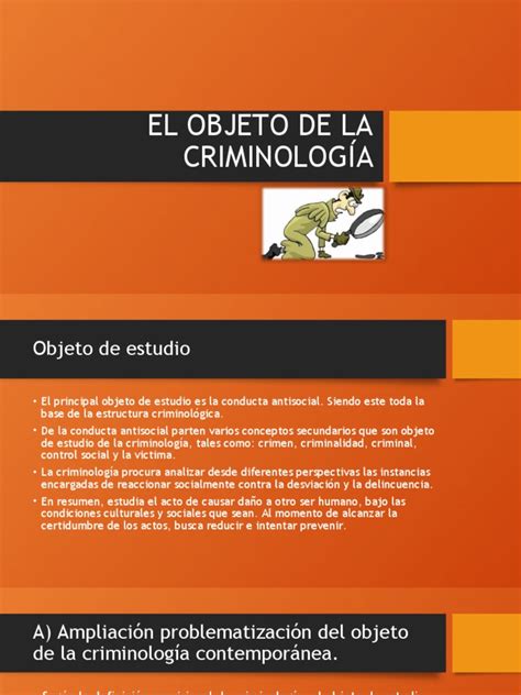 El Objeto De La CriminologÍa Pdf Criminología Derecho Penal