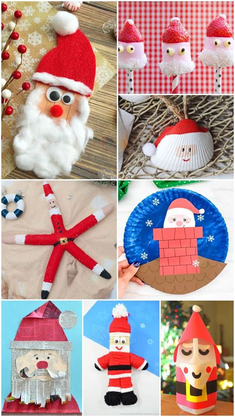 Easy Santa Claus Craft Ideas For Kids - Kids Art & Craft