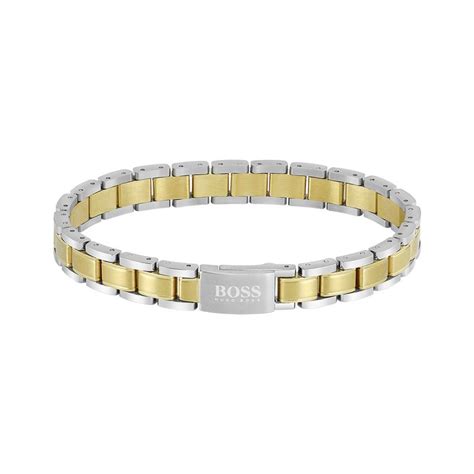 Bracelet Homme Boss Acier Argent Et Dor Bracelets Homme Edora