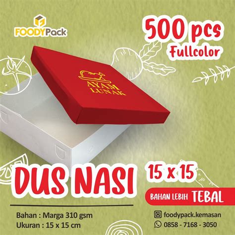 Jual Custom Fullcolor Dus Nasi X Marga Gr Catering Box Dus