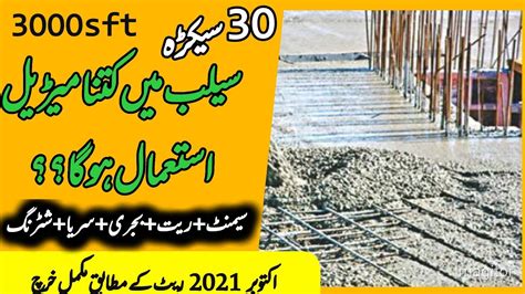 Sft Rcc Lanter Cost In Pakistan Rcc Slab Estimate Youtube