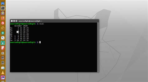 Cal Command In Unix How To Use Calendar Command In Ubuntu Linux