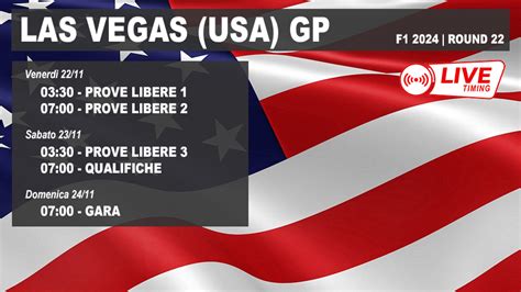 Gp Las Vegas F Prove Libere Qualifiche E Gara Live Timing