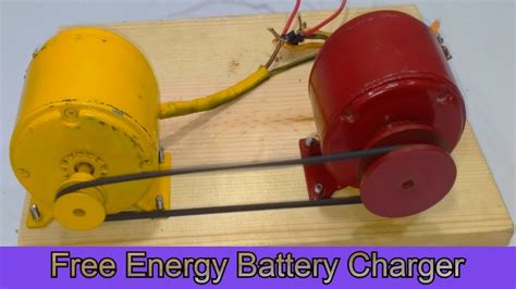 How To Make Free Energy Generator Battery Charger With 12v Dc Motor And