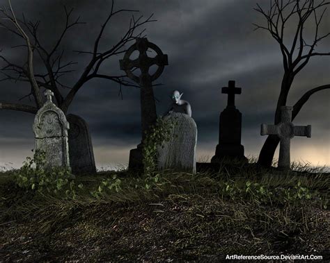 Free Stock Background: Creepy Cemetery by ArtReferenceSource on DeviantArt