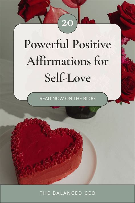 20 Powerful Positive Affirmations for Self-Love - The Balanced CEO