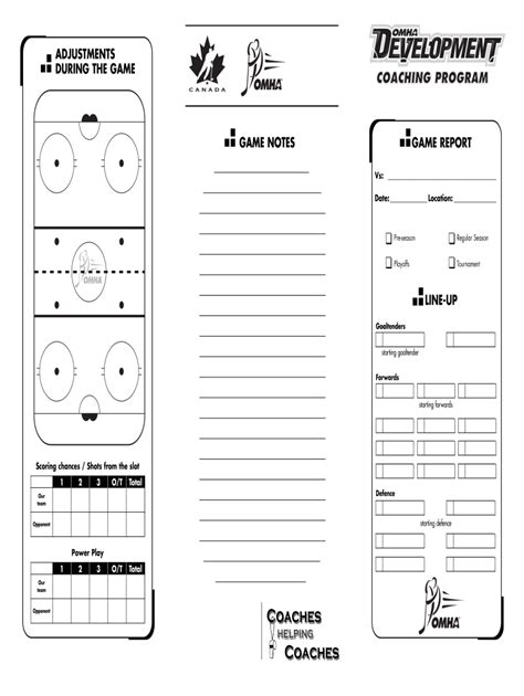 Hockey Lineup Card Pdf - Printable Cards