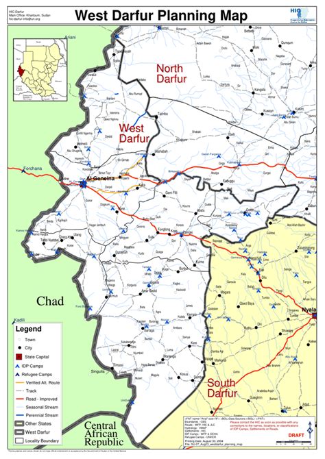 Sudan: West Darfur planning map | OCHA