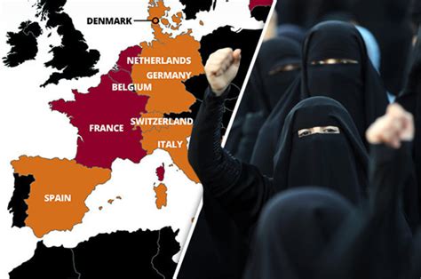 Map Of Countries In Europe With Ban On Burka Niqab Or Hijab Daily Star