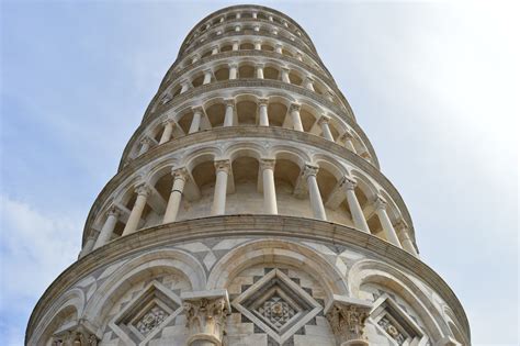 Schiefer Turm Von Pisa Innen Glocken Wendeltreppe Aussicht