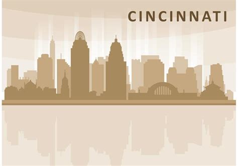 Cincinnati Skyline Outline Vector at Vectorified.com | Collection of Cincinnati Skyline Outline ...