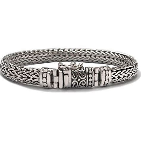 Bracelet En Argent Massif Fermoir Cliquet Homme Mes Bijoux