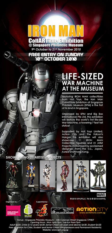Toyhaven Hot Toys Iron Man Collartible Exhibtion At Singapore Philatelic Museum