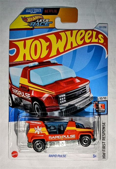 Hot Wheels First Response Rapid Pulse Vermelho Universo Hot Wheels