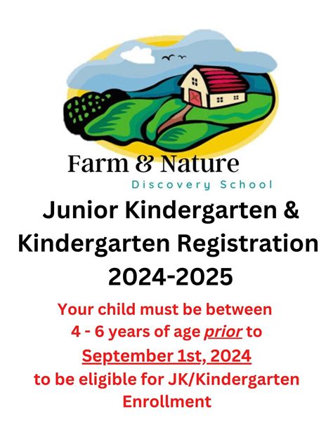 Junior Kindergartenkindergarten Registration 2024 2025 The Center