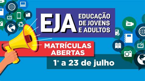 EducaÇÃo Matriculas Abertas Para O Eja Na Erem Frei Epifânio