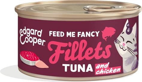 Edgard And Cooper Kattenvoeding Fillets 70 G Met Tonijn En Scharrelkip