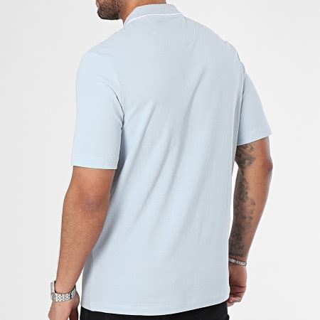 Jack And Jones Polo Manches Courtes Shield Bleu Clair