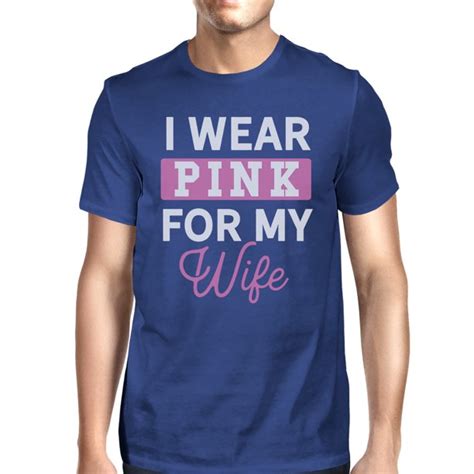 365 Printing I Wear Pink For My Wife Mens Breast Cancer Support