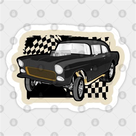 Chevy Bel Air Gasser Chevy Sticker Teepublic