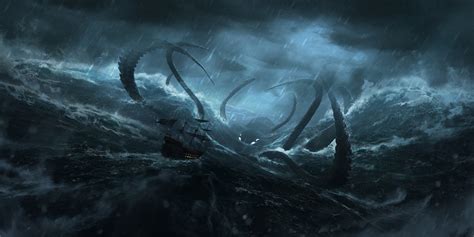 Kraken Sea Monster Wallpaper