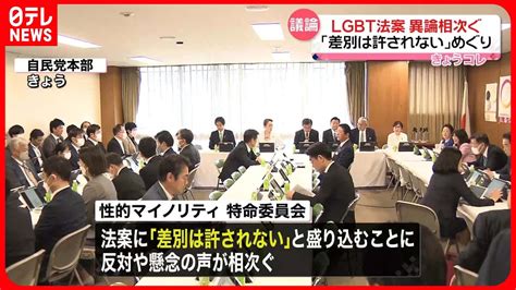 Lgbt法案”】自民党での議論本格化も…異論相次ぐ Youtube