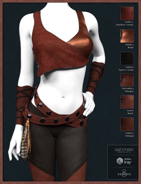 Leather Shader Presets 2 For Iray 3d Models For Daz Studio And Poser