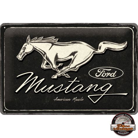 Plaque Ford Mustang American Muscle D Co Murale Plaques X Cm