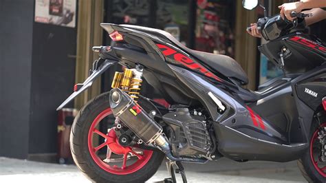 AKRAPOVIC CARBON CUSTOM YAMAHA AEROX YouTube