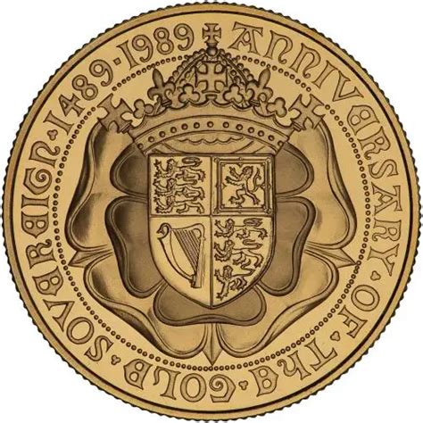 1989 Gold Proof Two Pound Double Sovereign Chards