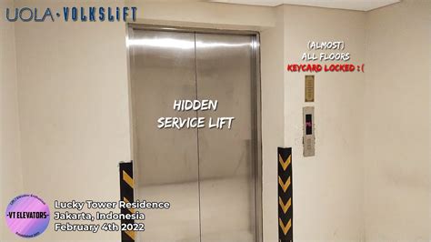 Hidden Uola Volkslift Service Lift Lucky Tower Residence Jakarta