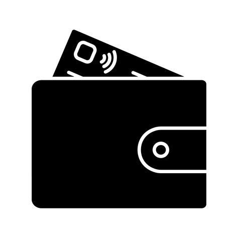 Account balance glyph icon. Payment. Banking. Wallet with credit card