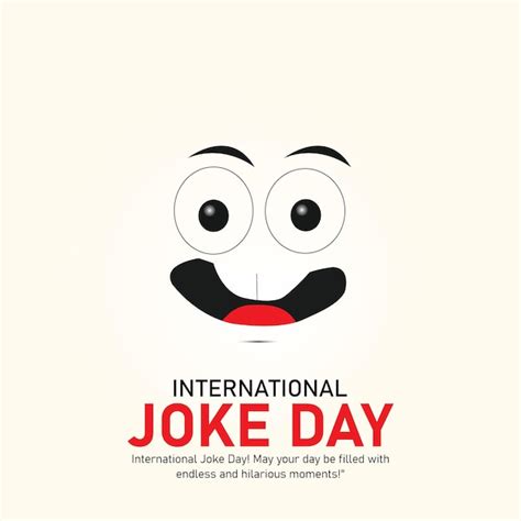 Premium Vector International Joke Day Creative Ads July 1 Vector 3d